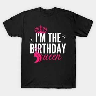 I'm The Birthday Queen Cool Couples Matching Bday Party T-Shirt